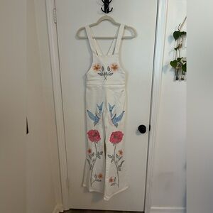 Fillyboo At the Heart Of It Embroidered Jumpsuit Size xs